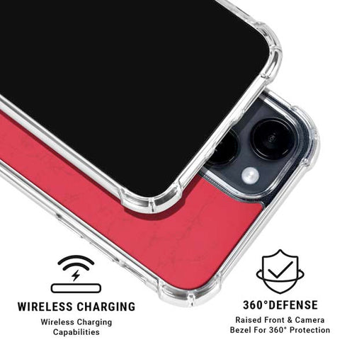 NBA Atlanta Hawks Distressed iPhone 14 Clear Case